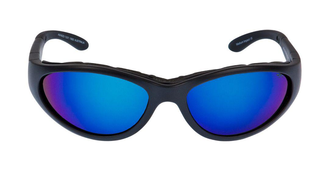 Ugly Fish Glide - Matt Black Frame, Blue Revo Lens