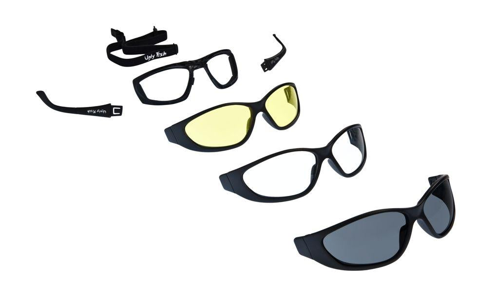Ugly Fish Ultimate - Matt Black Frame, 3Pk Lens