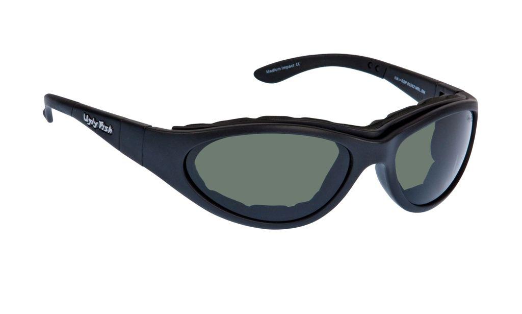 Ugly Fish Glide - Matt Black Frame, Polarised Smoke Lens