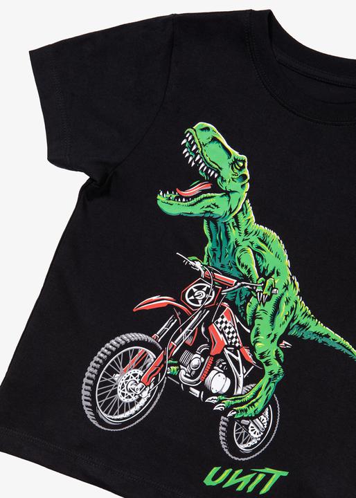 Unit Kids Tee T-Rex - Black