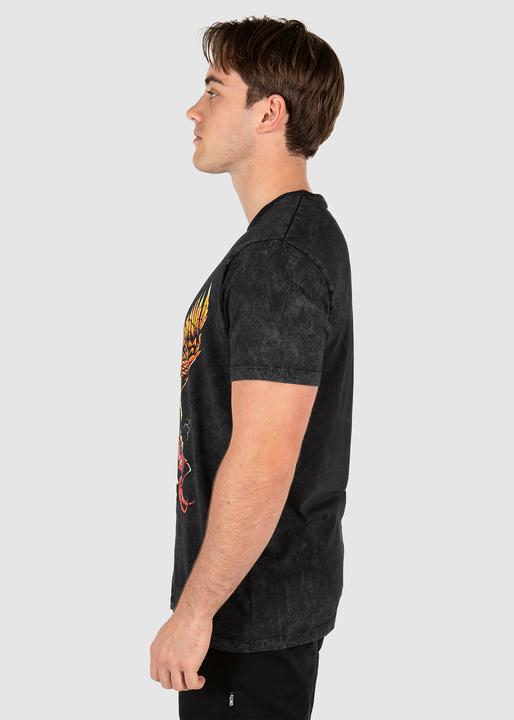 Unit Wild & Free Men's Tee - Stonewash Black