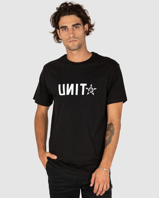 Unit Mens Tee Inc Black White