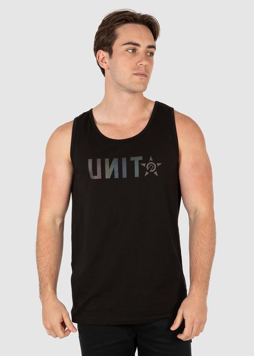 Unit Mens Singlet Inc Black