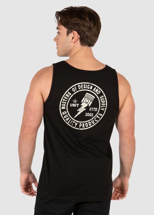 Unit Mens Singlet Surge Black