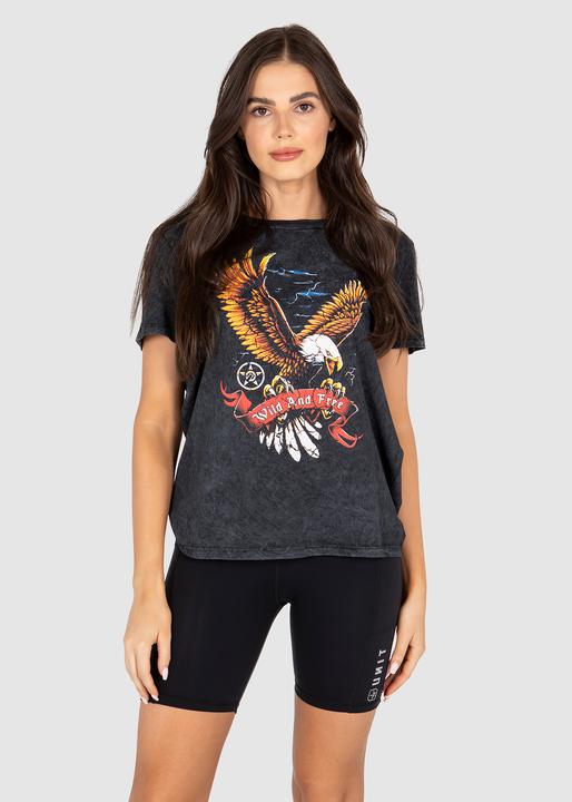 Unit Wild & Free Women's Tee - Stonewash Black