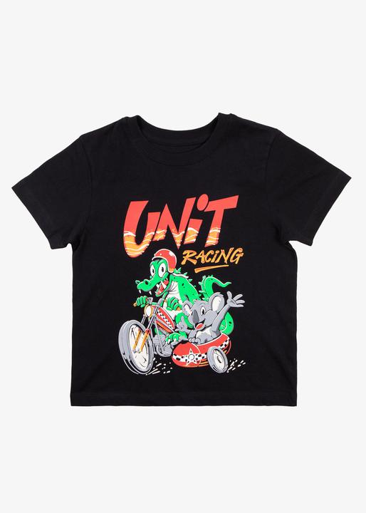 Unit Kids Tee Dual Racer - Black