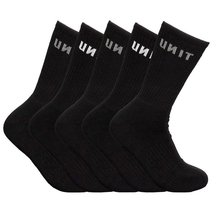 Unit Respond Bamboo Socks 5Pk - Black
