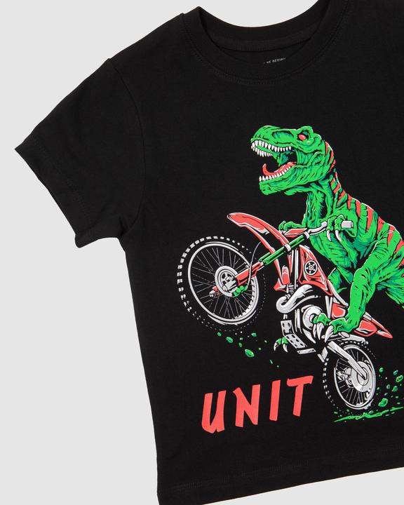Unit 2021 Jurassic Kids Tee - Black
