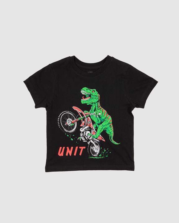 Unit 2021 Jurassic Kids Tee - Black
