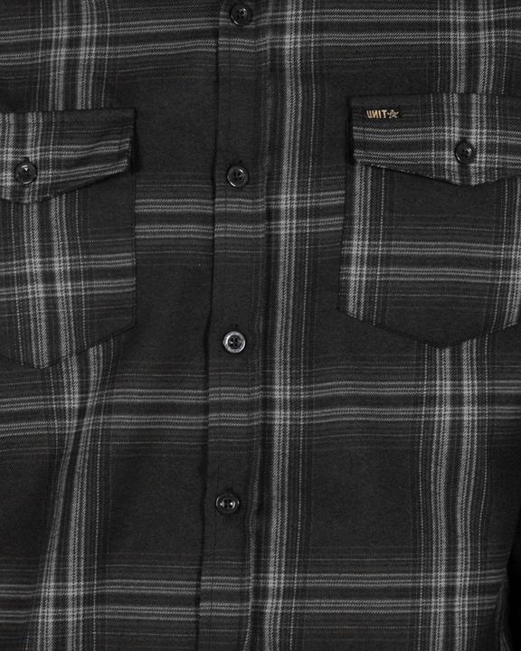 Unit Newtown Men's Flannel Shirt - Black