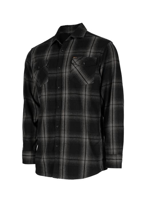Unit Newtown Men's Flannel Shirt - Black