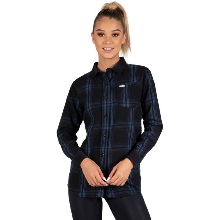 Unit Fraser Regular Fit Women's Flannel Shirt - Blue / Black