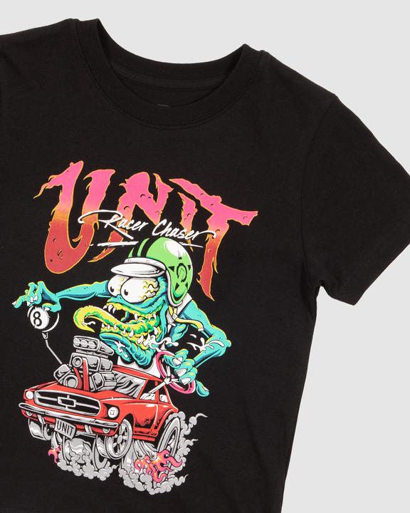 Unit Kids Tee Monsta Chaser - Black / White