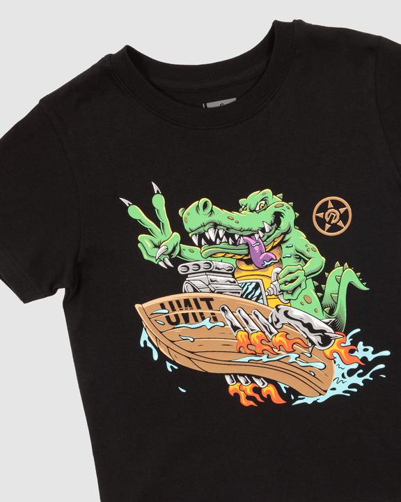 Unit Kids Tee -Swamp - Black / White