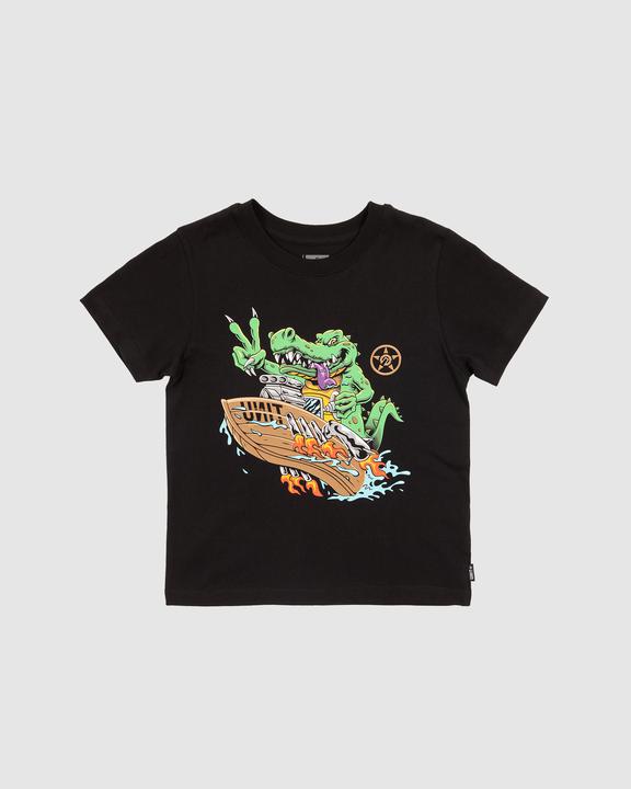 Unit Kids Tee -Swamp - Black / White