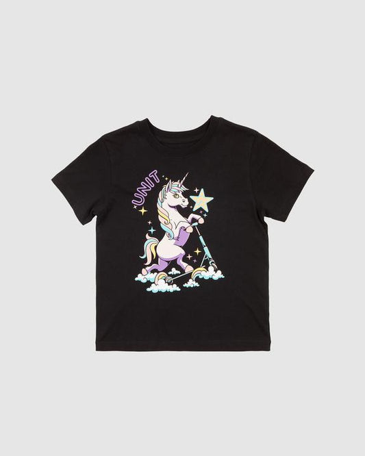 Unit Kids Tee Uniscoot Black White