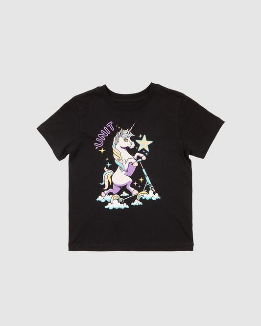 Unit Kids Tee Uniscoot - Black / White