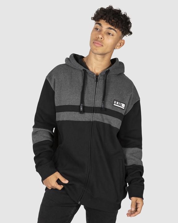 Unit Mens Plaza Hoodie Charcoal