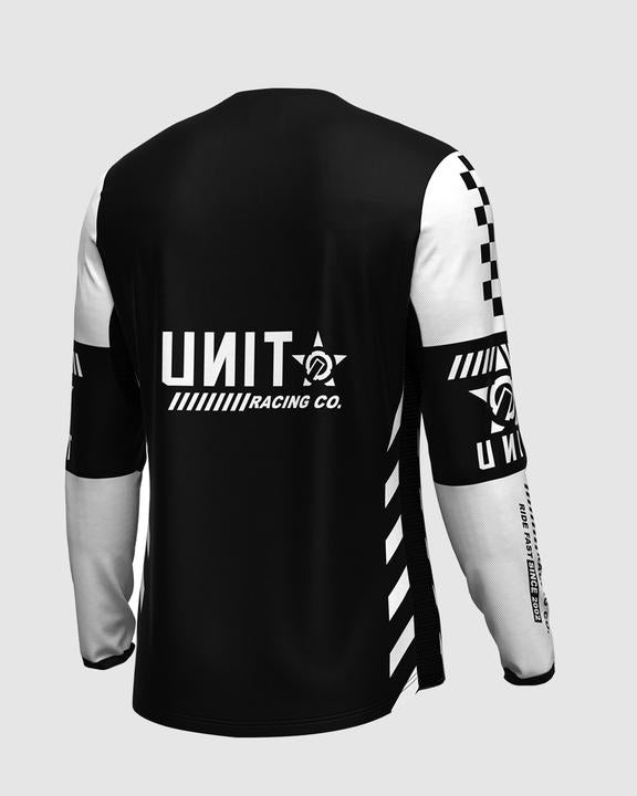 Unit MX23 Clash Jersey Black White