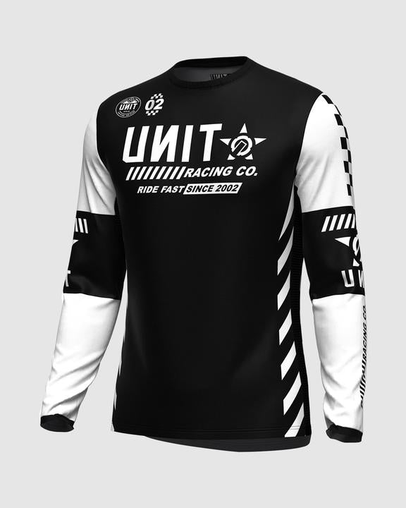 Unit MX23 Clash Jersey Black White