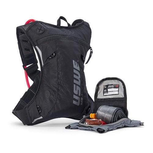 USWE 22 Raw 3 Pack + 2.0L Hydration Bladder - Carbon Black