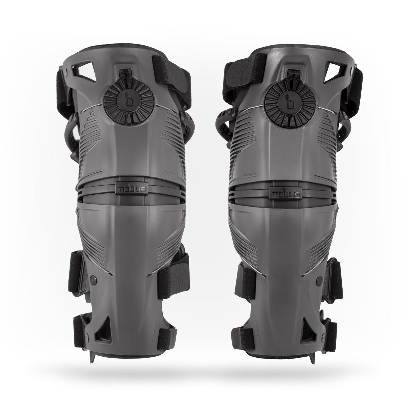 Mobius X8 Knee Braces (Pair) - Grey / Black