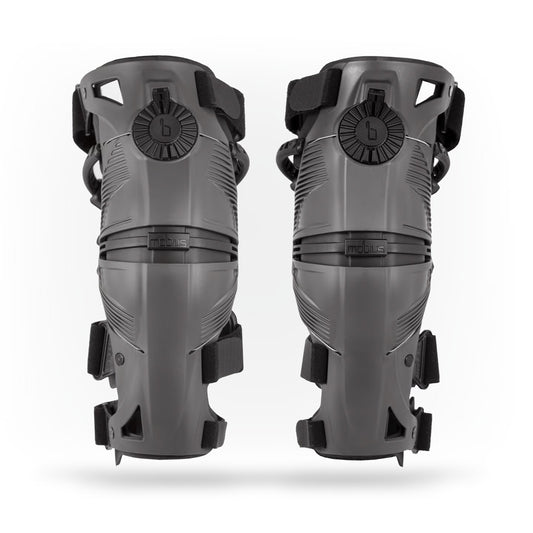 Mobius X8 Knee Braces (Pair) - Grey / Black