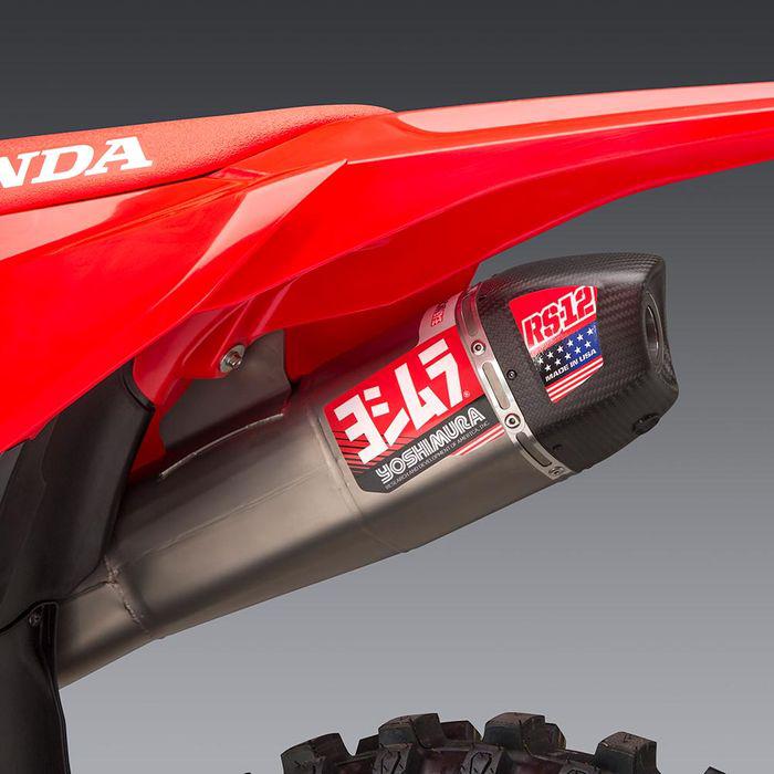 Yoshimura CRF450R-2021 RS-12 Full System Stainless Steel Carbon Fibre