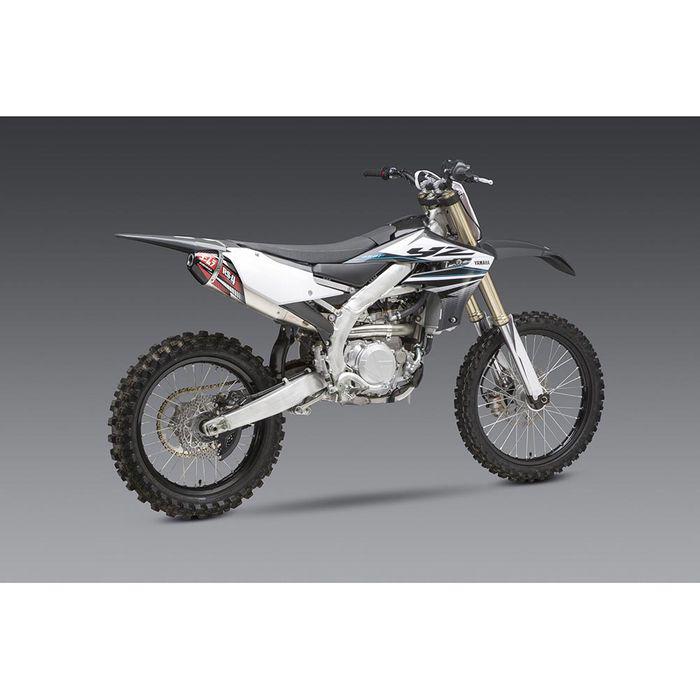Yoshimura Yamaha YZ450F 14-17/Fx 16-17/Wr450F 16-18 RS-4 Stainless Slip-On Exhaust, W/ Aluminium Muffler