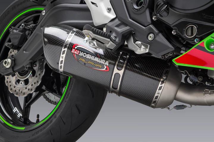 Yoshimura Race Alpha Stainless Full Exhaust & Carbon Fibre Muffler (YO-14651AM220)