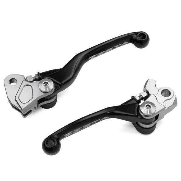 Zeta Kawasaki KX450F 19-20 Black 3 Finger Fp Pivot Lever Set