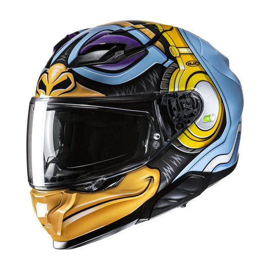 HJC F71 Monkey DJ MC-23 Helmet - Blue / Yellow